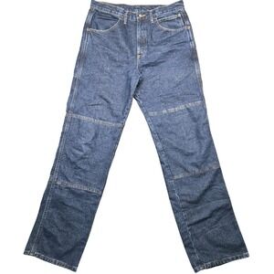 Draggin Jeans Jeans Mens 34x34 Blue Relaxed Straight Lined Motorcycle USA Denim